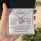Gift For Daughter Necklace by Someone Said Gift with heart pendant and loving message from dad