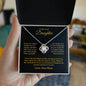 Gift For Daughter Necklace by Someone Said Gift with heartfelt message from mom in elegant black gift box