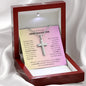 Gift for Granddaughter Necklace silver cross pendant in red wooden box with inspirational message