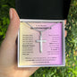 Gift for Granddaughter Necklace silver cross pendant by ShineOn Fulfillment in gift box with heartfelt message