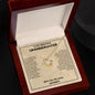 Gift for Granddaughter Necklace in gold with heart pendant in a wooden gift box from ShineOn Fulfillment