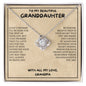 Gift for Granddaughter Necklace by ShineOn Fulfillment with heart-shaped pendant and inspirational message