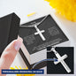 Someone Said Gift silver cross necklace with personalized engraving gift for grandfather bracelet in gift box