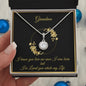 Gift for Grandmother Necklace with sparkling pendant in a box with loving message from Someone Said Gift