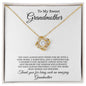 Gift for Grandmother Necklace by Someone Said Gift with gold chain and sparkling centerpiece in a gift box