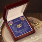 Gift for Grandmother Necklace with gold heart pendant in decorative box with loving message