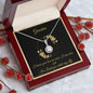 Gift for Grandmother Necklace with silver pendant in elegant red gift box with loving message