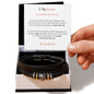 Gift for Grandson Bracelet black braided leather with metal accents in a white gift box from ShineOn Fulfillment