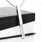 Someone Said Gift silver bar necklace engraved with Eternal Love and personalized text gift for her / him necklace