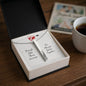 Gift for her him necklace with engraved pendant in a black gift box by Someone Said Gift