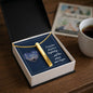 Someone Said Gift gold bar necklace in a box with heart card, ideal gift for her necklace