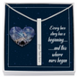 Someone Said Gift personalized silver bar necklace Gift for her Necklace with romantic heart map design
