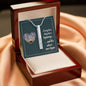 Gift for her Necklace with personalized vertical bar pendant displayed in elegant wooden gift box