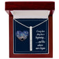 Gift for her Necklace by Someone Said Gift with silver bar pendant and romantic message in wooden box