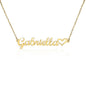 ShineOn Fulfillment gold name necklace with heart design Gift for Her Personalized Necklace