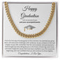 Gift for Him Necklace gold chain graduation gift with inspirational message card