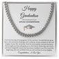 Gift for Him Necklace silver chain in graduation gift box with inspirational message