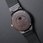 Someone Said Gift gift for him wooden watch with engraved congratulations message on dark wooden back