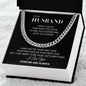Gift for Husband Necklace silver chain in a black box with romantic message by ShineOn Fulfillment