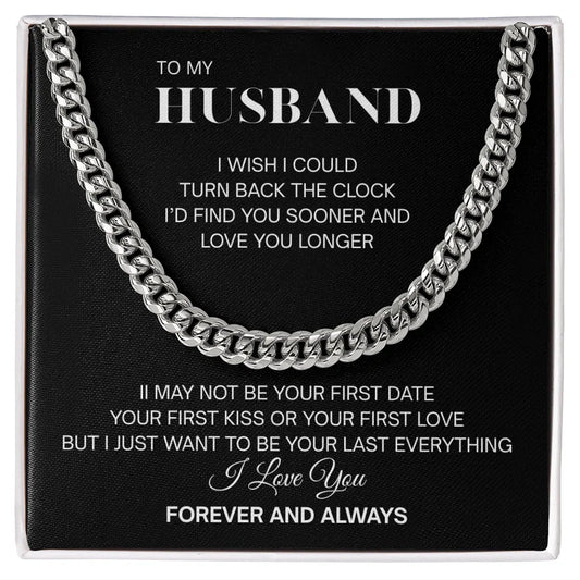 Gift for Husband Necklace with heartfelt message on black card by ShineOn Fulfillment