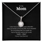 Gift for Mom Eternal Hope Necklace by ShineOn Fulfillment with sparkling round pendant on a silver chain