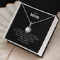 Gift for Mom Eternal Hope Necklace with silver chain and sparkling pendant in a black gift box