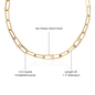 Gift for Mom Necklace with 14k yellow gold finish and CZ crystal embellishments, 18 inch length with 2 inch extension