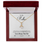 Gift for Mom Necklace by Someone Said Gift in elegant box with heartfelt message from son