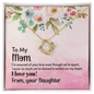 Gift for Mom Necklace gold chain with crystal pendant in floral box from Someone Said Gift