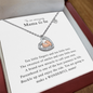 Gift for Mom Necklace with heart pendant and baby feet design in silver and rose gold