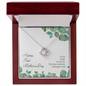 Gift for Mom Necklace in silver with heart pendant in a wooden box for Mother's Day