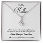 Gift for Mom Necklace by Someone Said Gift with silver chain and sparkling pendant in a gift box