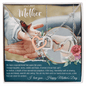 Gift for Mom Necklace by Someone Said Gift with intertwined hearts in silver and rose gold