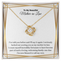 Gift for Mother in Law Necklace gold with sparkling stones on elegant card by ShineOn Fulfillment