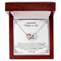 Gift for Mother in Law Necklace with interlocking hearts in a wooden box by ShineOn Fulfillment
