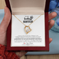 Gift for Sister Necklace by Someone Said Gift with gold heart pendant and inspiring message in gift box