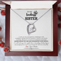 Gift for Sister Necklace with heart pendant and crystal in elegant box from Someone Said Gift