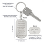 Gift for Son Dog Tag Keychain with personalized engraving option and swivel style keyring attachment