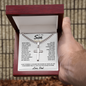 Gift for Son Necklace with silver cross pendant in wooden box and heartfelt message from dad