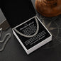 Silver necklace in a gift box with heartfelt message, perfect gift for the boyfriend from ShineOn Fulfillment