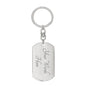 Someone Said Gift silver personalized Gift For Veteran Dog Tag Keychain with custom engraving