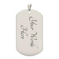 Gift For Veteran Dog Tag Necklace by Someone Said Gift with customizable engraved your words here text