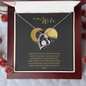 Gift for Wife Forever Love Necklace heart pendant with sparkling stone in elegant gift box by ShineOn Fulfillment