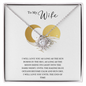 Gift for wife Love Knot Necklace by ShineOn Fulfillment with silver chain and sparkling center stone in gift box