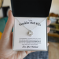 Gift for Wife Love Knot Necklace by ShineOn Fulfillment displayed in a gift box with a romantic message
