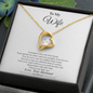 Gold heart-shaped necklace with crystal and small diamonds gift for wife necklace from ShineOn Fulfillment