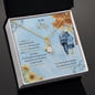 Gift for Wife Necklace with gold chain and sparkling pendant in a sentimental gift box
