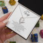 Gift for Wife Necklace heart-shaped silver pendant with sparkling stones in a ShineOn Fulfillment box