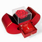 Gift for Wife Necklace with Heart Box by Someone Said Gift featuring a gold necklace with heart pendant in a red heart-shaped box with a red rose