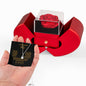 Gift for Wife Necklace with Red Heart Box featuring a silver heart pendant and a red preserved rose